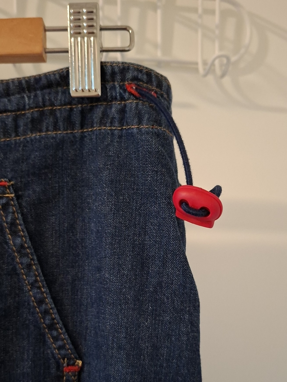 Vintage Y2K Mavi Denim Maxi Skirt with Slits, Kangaroo Pocket & Toggles (Size M) - Picture 4 of 10